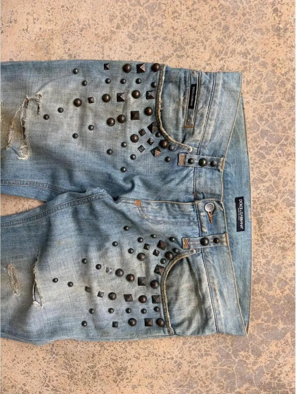 Dolce & Gabbana Men's Blue and Navy Jeans